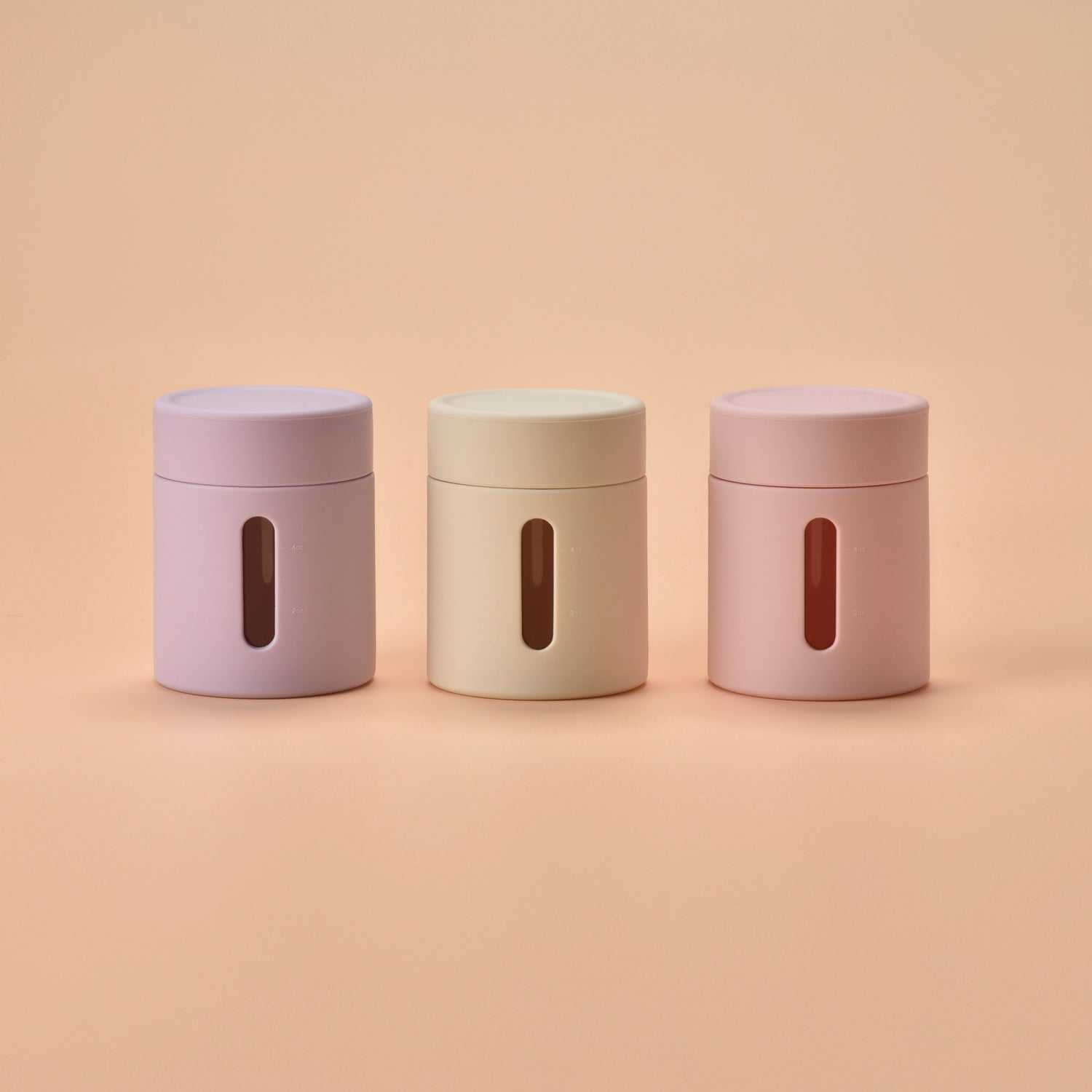 Silicone Glass Food Jar