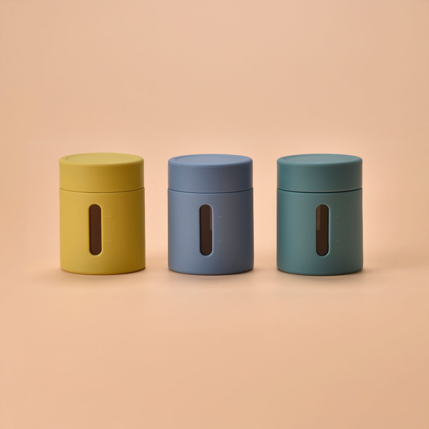 Silicone Glass Food Jar