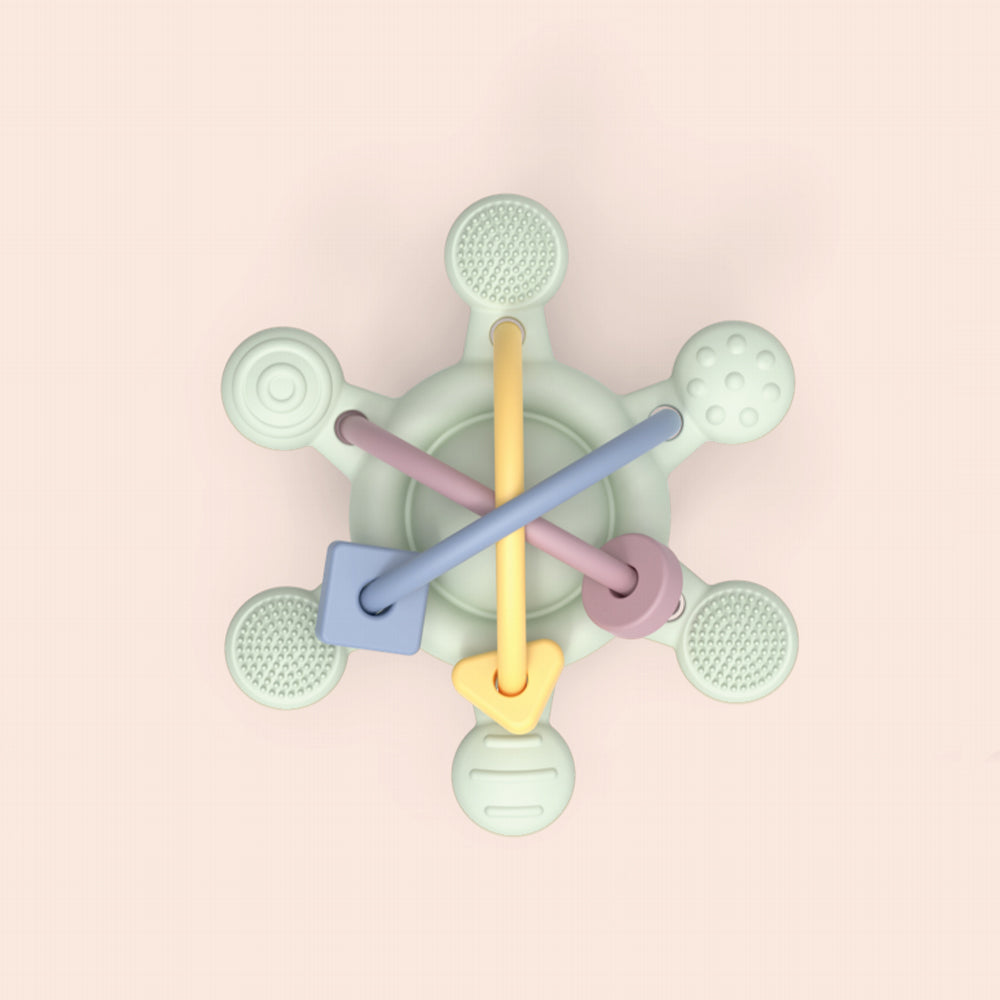 Multi-Sensory Rattle Teether (Sage)