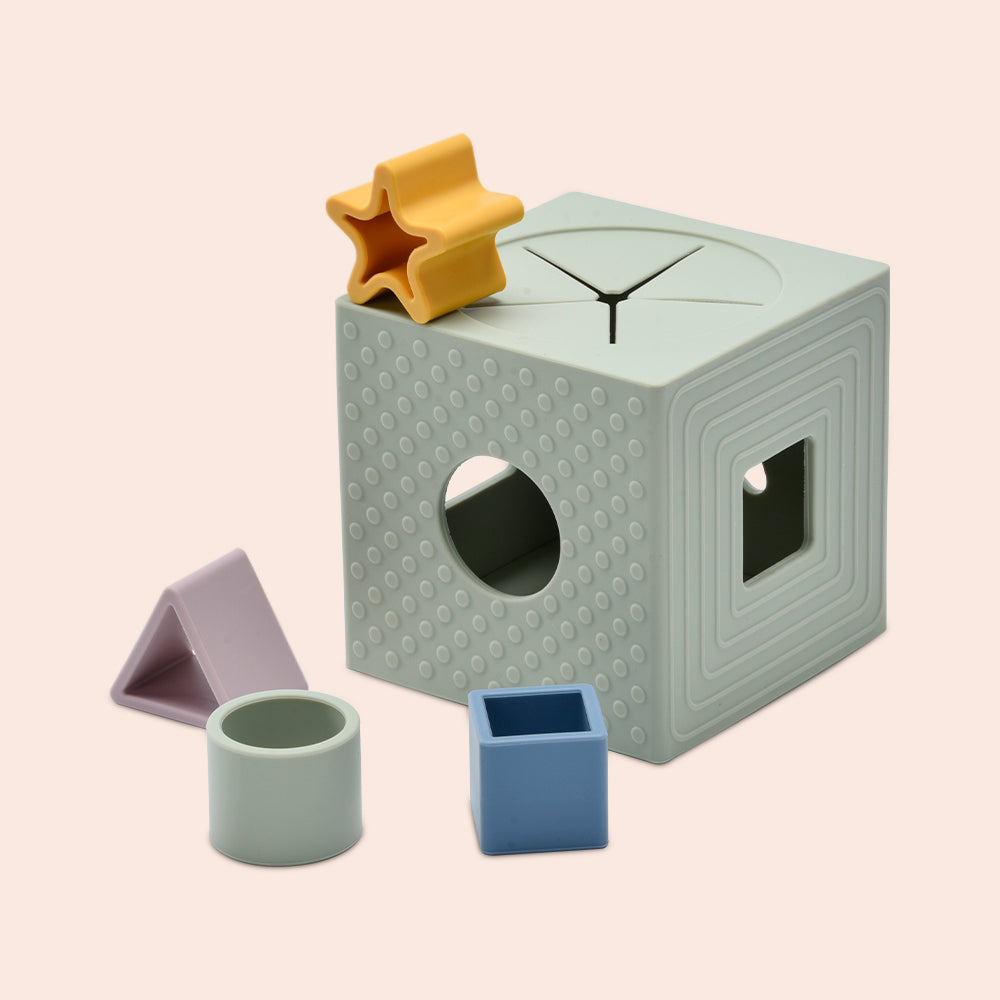 Silicone Shape Sorting Sensory Box