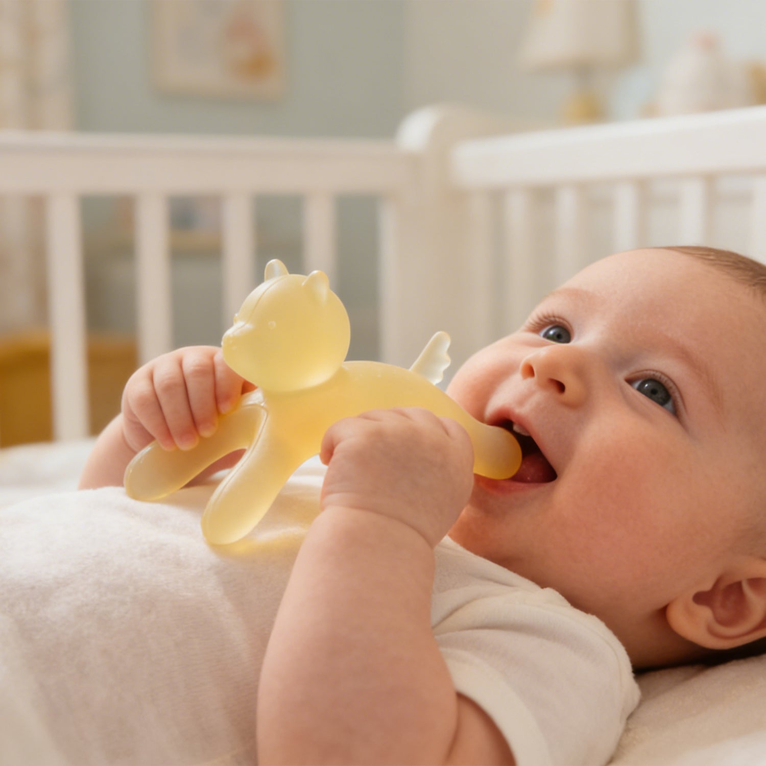 Liquid Silicone Fox Figurine Teether