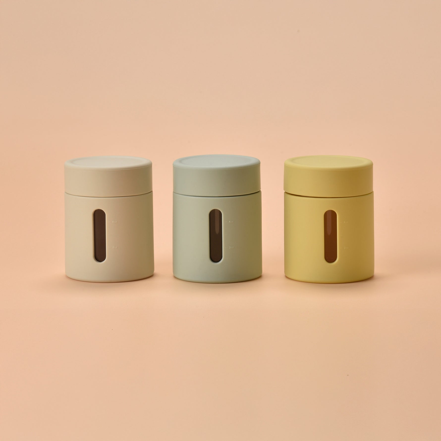 Silicone Glass Food Jar